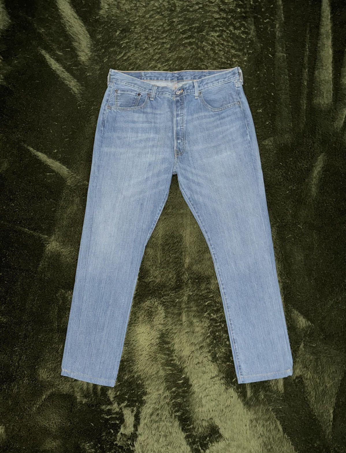 Levi's [W38/L32] Levi’s 501 Original Blank Tab Denim Indigo Size US 38 / EU 54 - 1 Thumbnail
