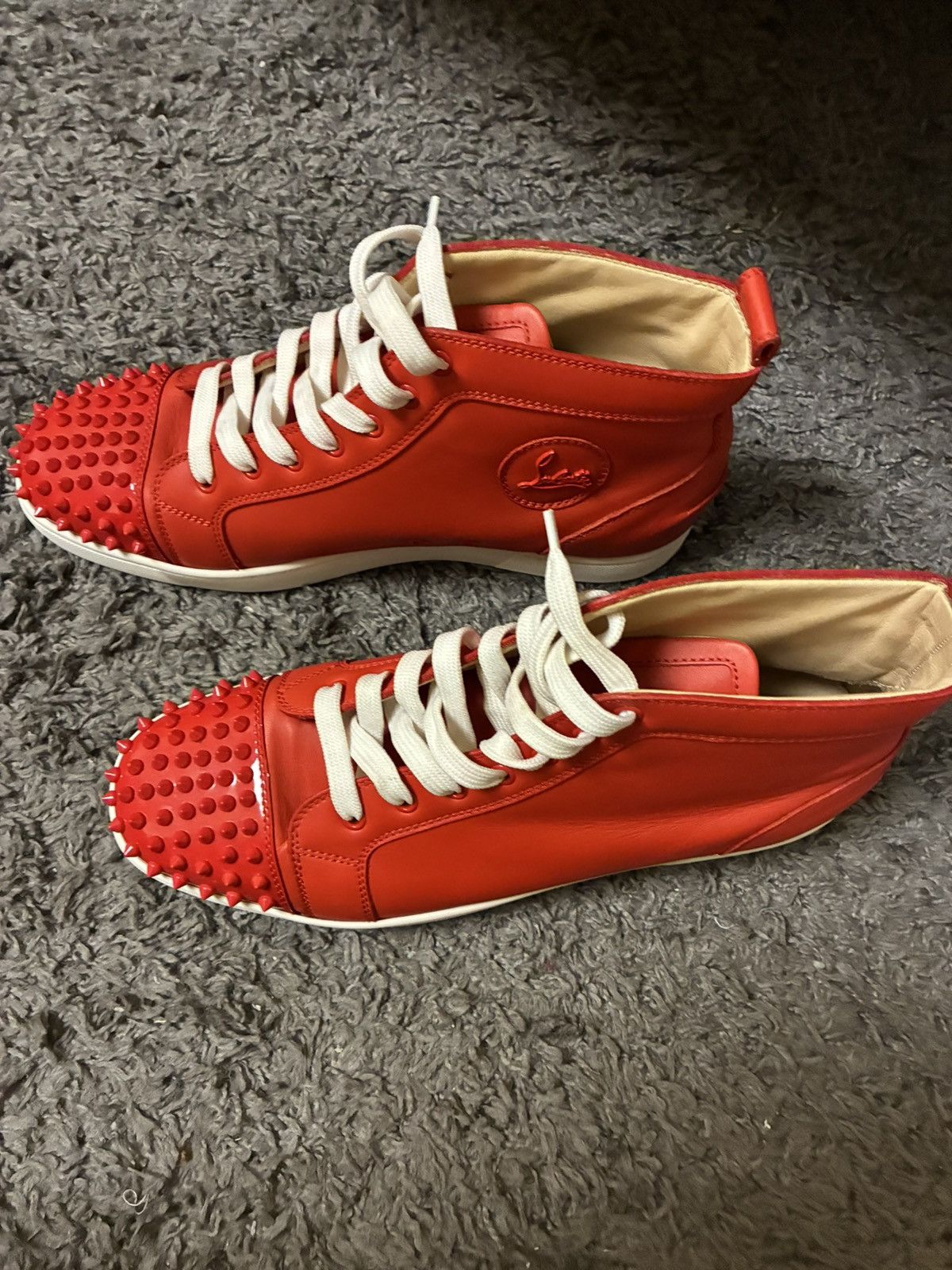 Christian Louboutin Christian Louboutin Sneakers Red Spikes Size US 12 / EU 45 - 3 Thumbnail