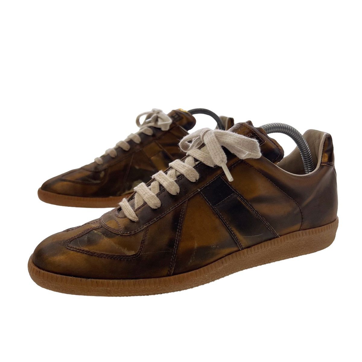 image of Maison Margiela Gold Replica Trainers Shoes, Men's (Size 8)