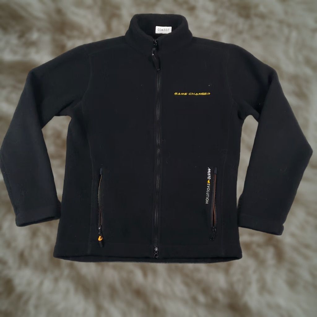 Musto MUSTO Sweater Mens M Black Full Zip Outdoor Fleece Polyester Logo Pockets Size US M / EU 48-50 / 2 - 1 Thumbnail