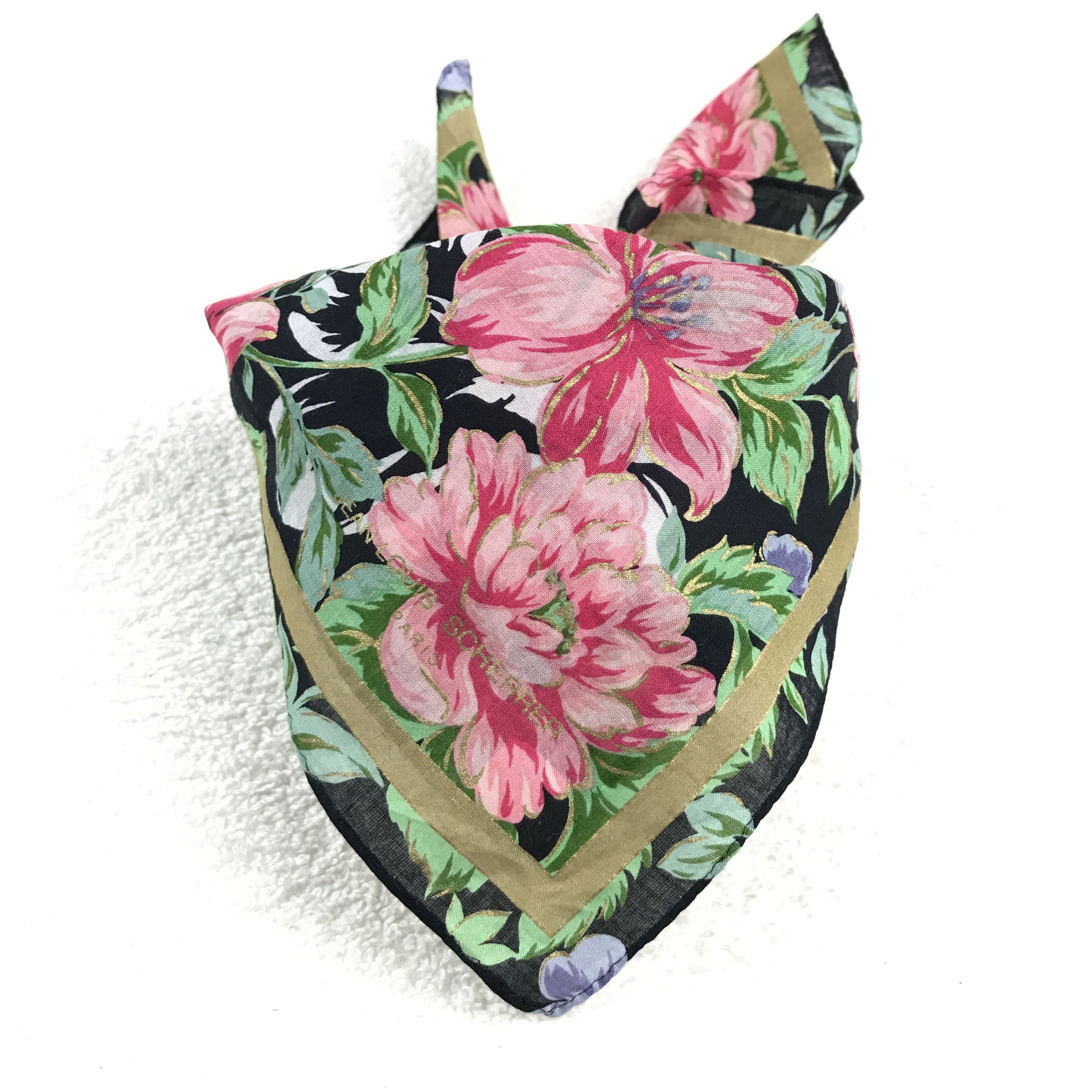 Designer × Jean Paul Gaultier × Vintage Vintage Jean Louis Sherrer Bandana Neckerchief Handkerchief Size ONE SIZE - 4 Thumbnail
