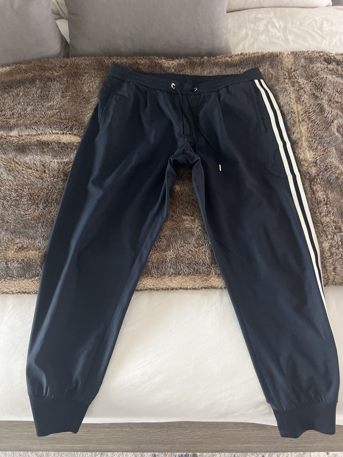 Moncler raised emblem joggers