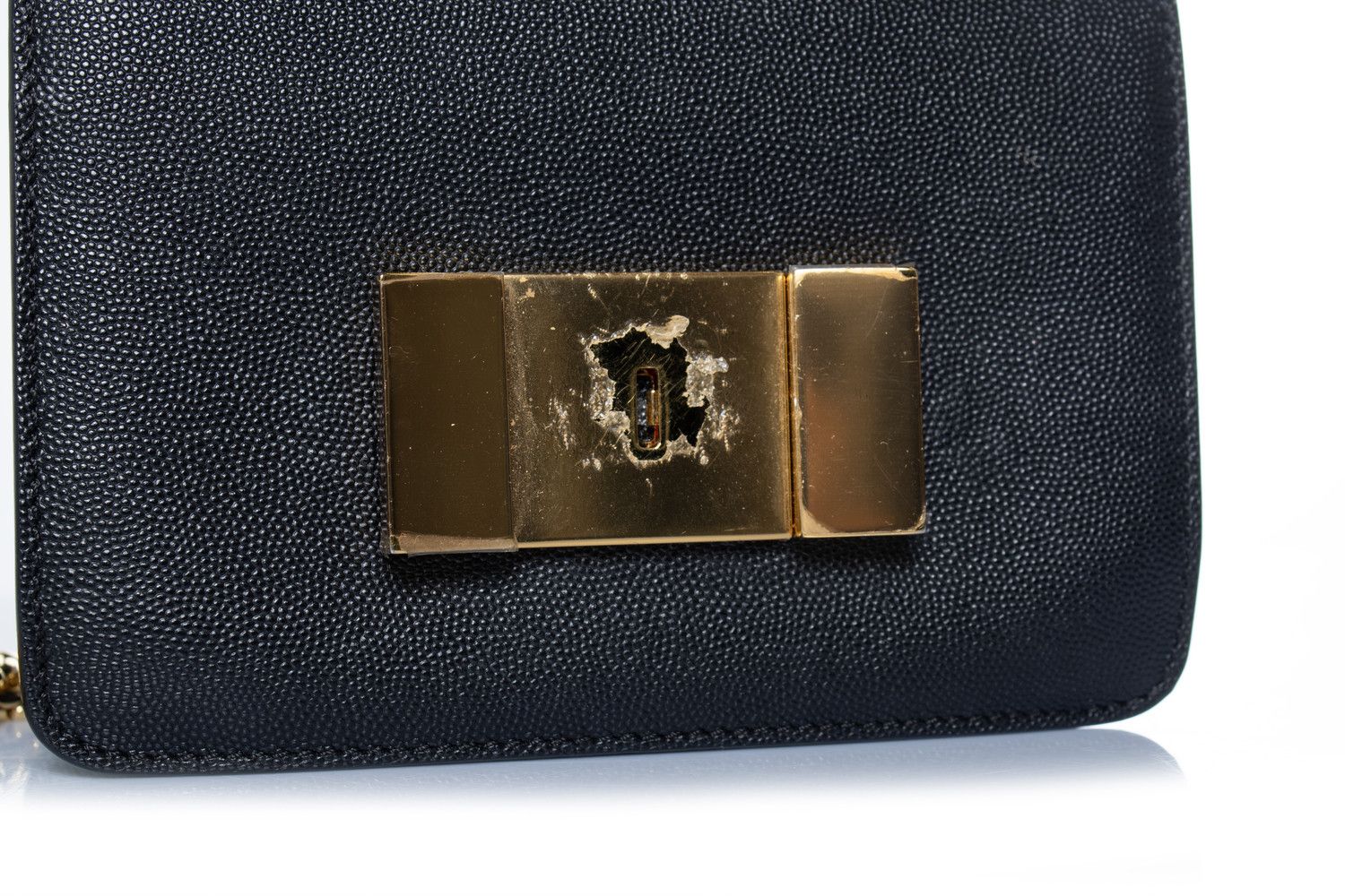 Tom Ford Tom Ford, Black grained leather Sienna bag Size ONE SIZE - 9 Thumbnail