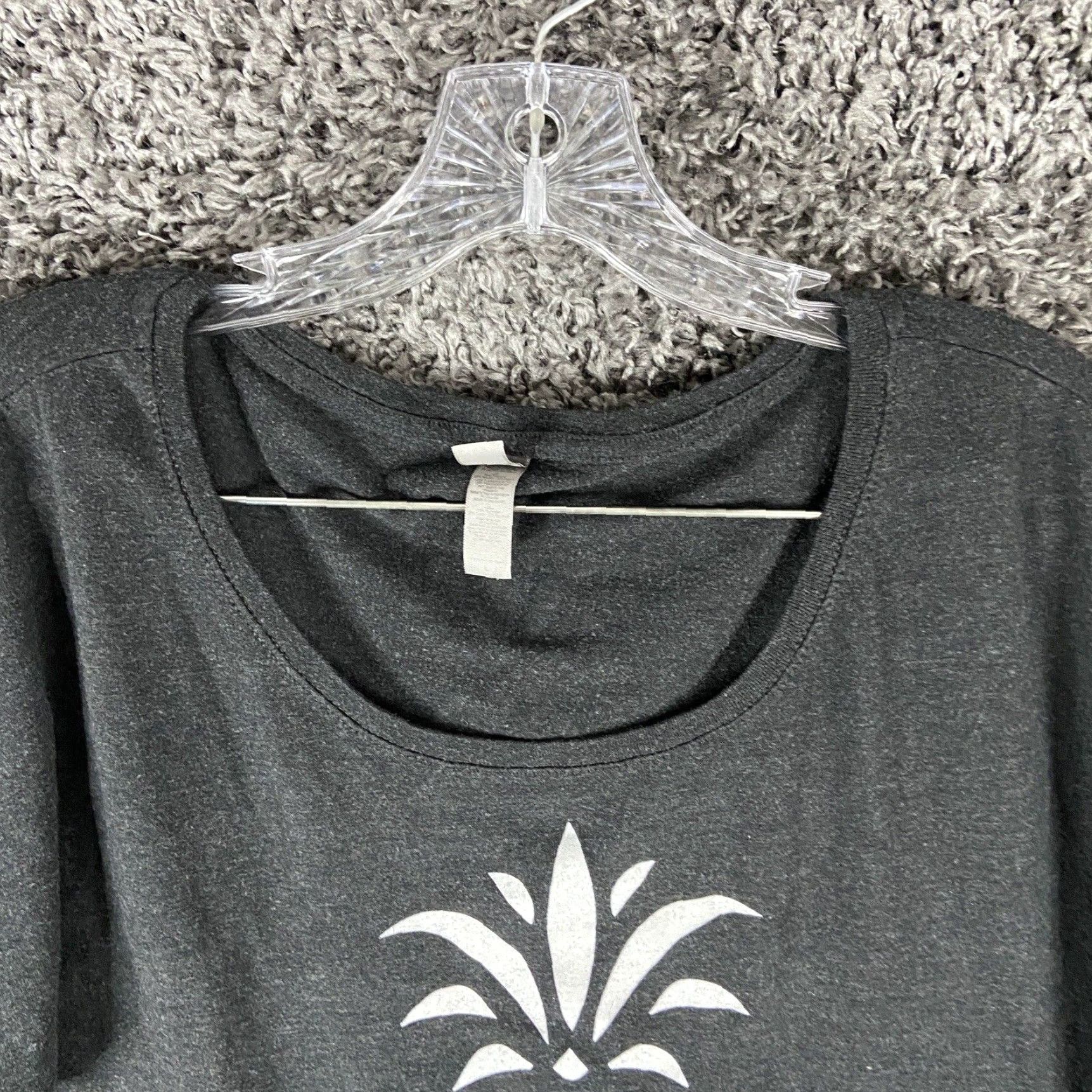 Next Level Next Level Women's Charcoal Gray Short Sleeve Blouse L Size L / US 10 / IT 46 - 6 Thumbnail