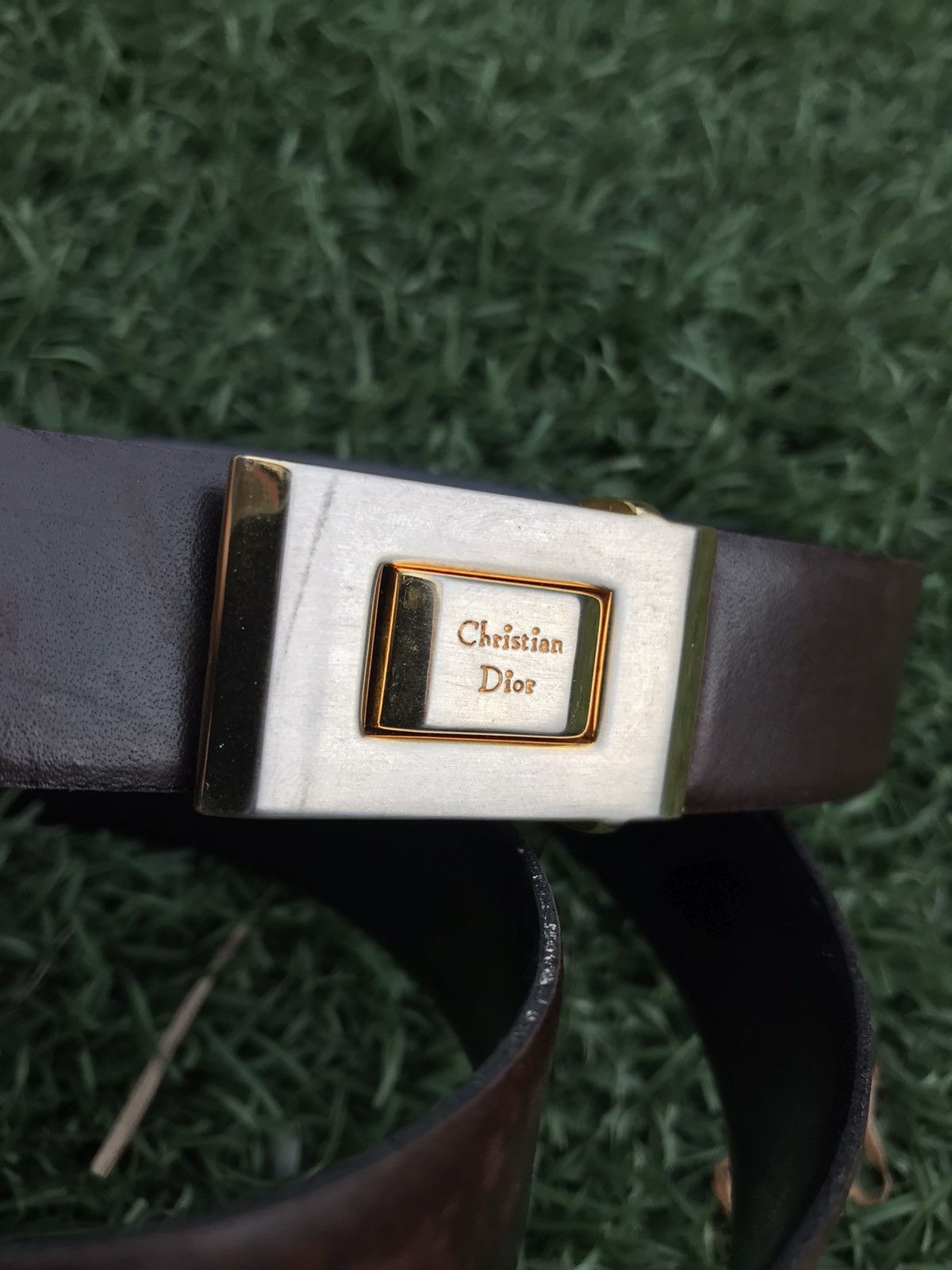 Dior Christian Dior Reversible Leather belt Size 42 Brown black Size 42 - 6 Thumbnail