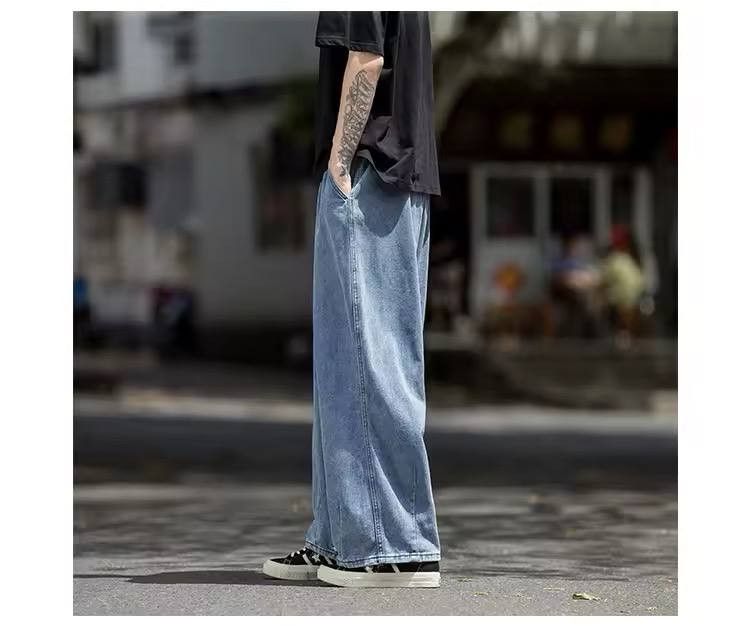 Japanese Brand × Vintage straight baggy jeans Size US 34 / EU 50 - 4 Thumbnail
