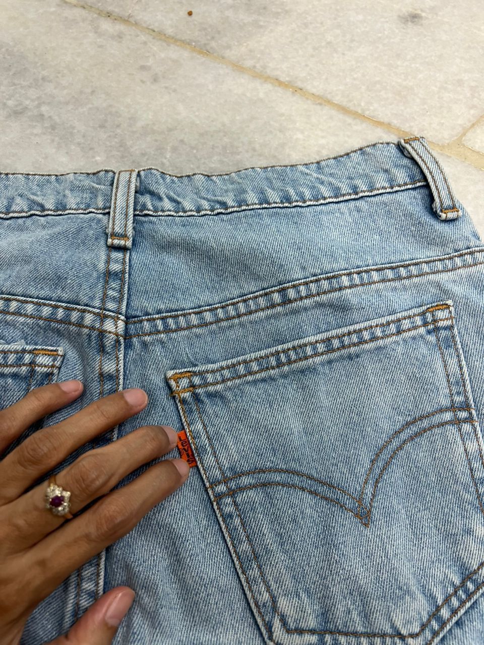 Vintage Levis 646 bell bottom light Blue