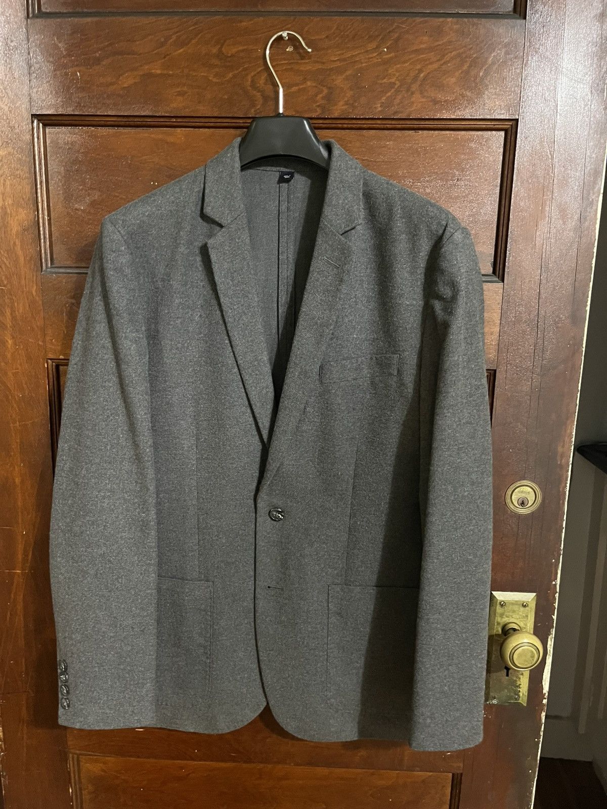 J.Crew Thompson Grey Cotton Blazer Size 38R - 1 Thumbnail