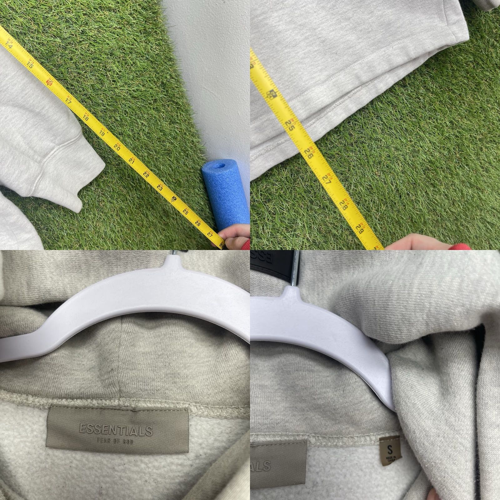 Fear of God Fear of God Hoodie Mens S Pullover Hooded Fleece Logo Beige 80% Cotton/20% Polyester Solid Long Sleeve Regular Fit Size US S / EU 44-46 / 1 - 8 Thumbnail