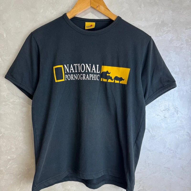 Vintage Vintage Humor National Pornographic Balck T Shirt S Size US S / EU 44-46 / 1 - 1 Thumbnail