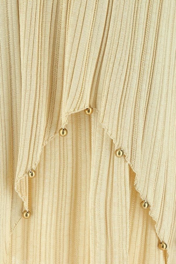 Bottega Veneta o1n1vont0325 Viscose Pilsse 2 in 1 Dress in Camomile Size S / US 4 / IT 40 - 6 Thumbnail