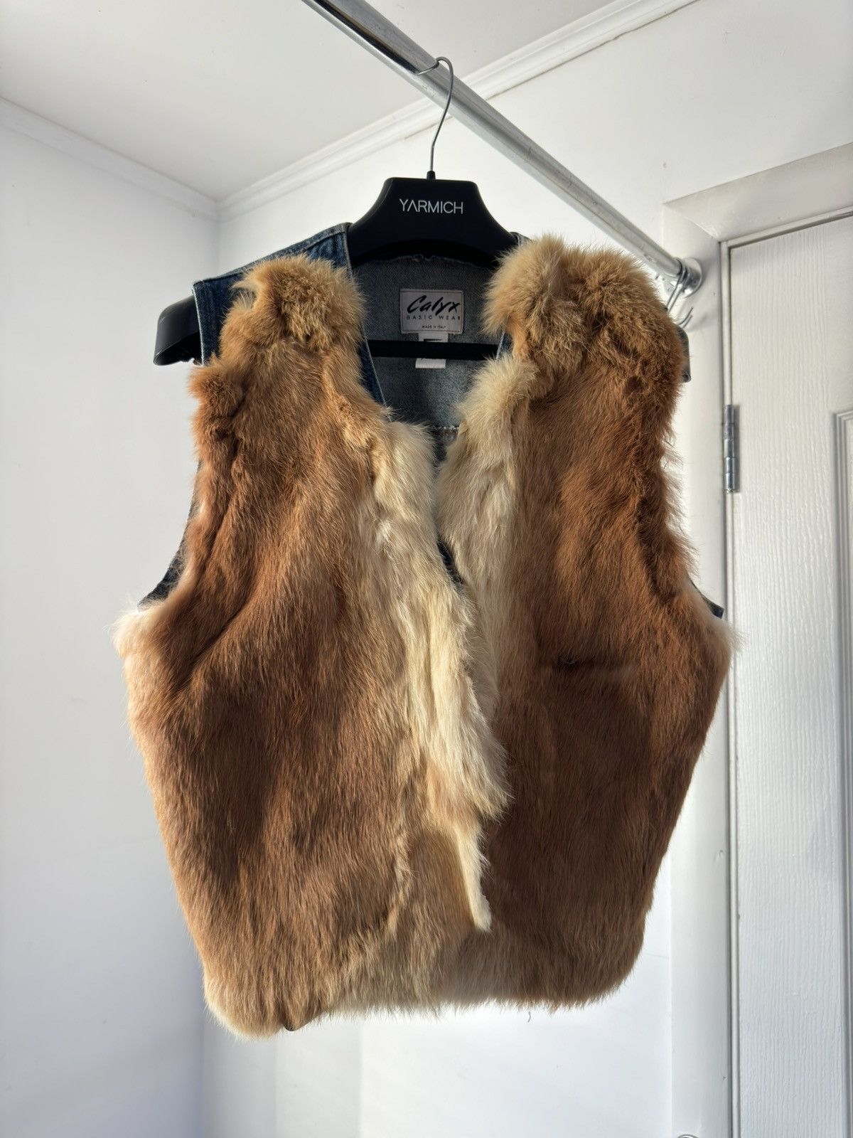 Vintage Vintage Denim Vest Fox Fur Real 100% Fur Jacket Size M / US 6-8 / IT 42-44 - 8 Thumbnail
