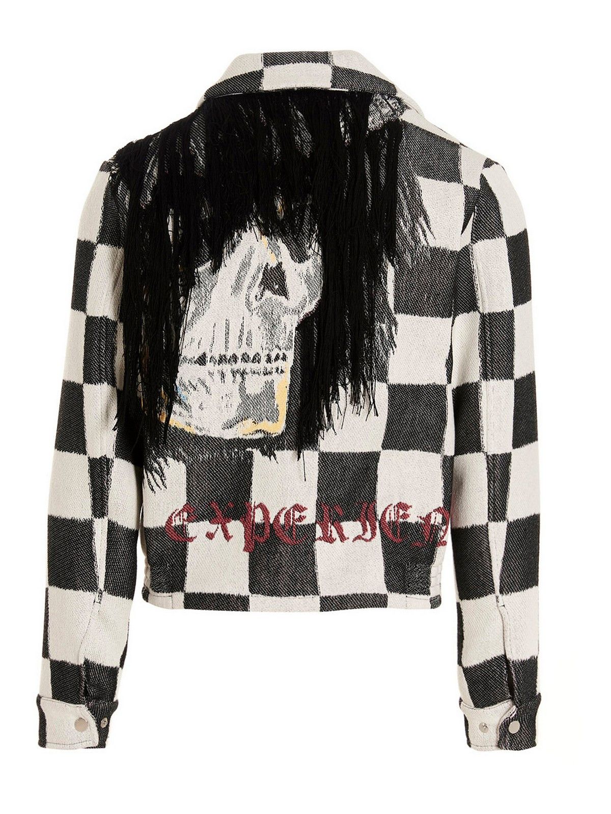 Amiri o1w1db11224 Wes Land Sacrifices Jacket in Black/White Size US M / EU 48-50 / 2 - 2 Thumbnail