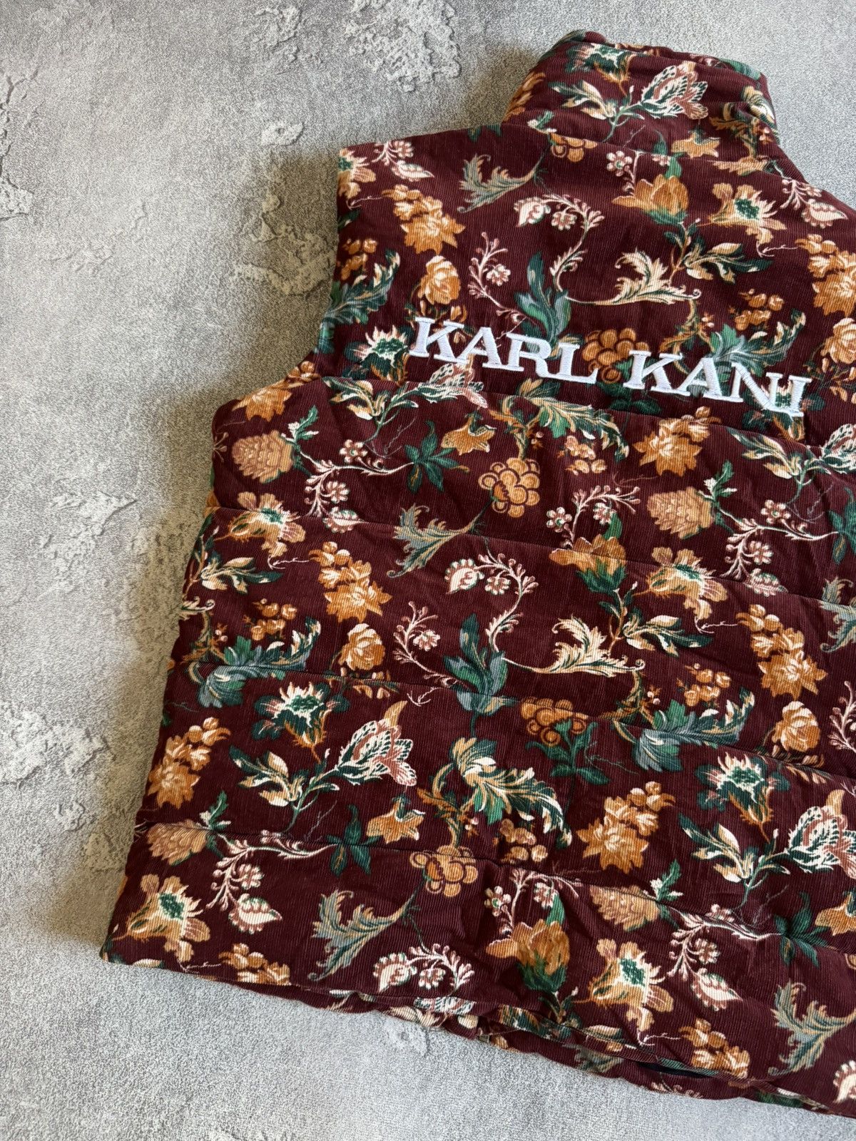 Karl Kani Karl Kani S flowers print velour velvet vest jacket corduroy Size US S / EU 44-46 / 1 - 2 Thumbnail