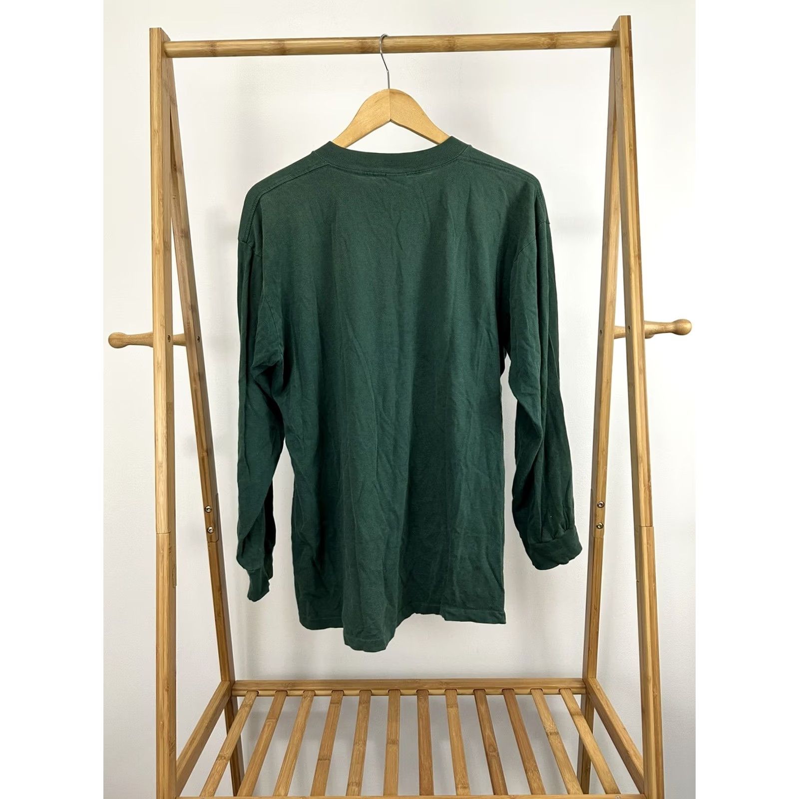 Vintage VTG TownCraft Pocket Front Long Sleeve WIP Green T-Shirt Size L Mens Size US L / EU 52-54 / 3 - 2 Thumbnail