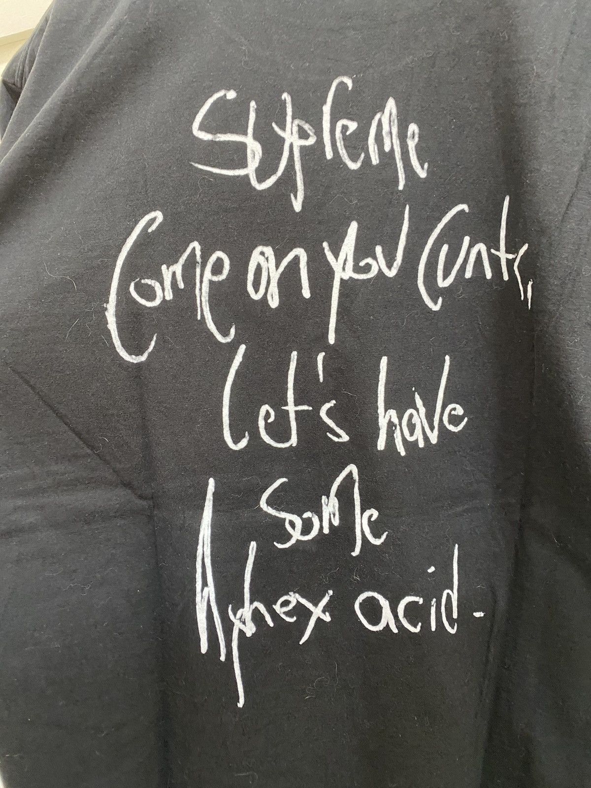 Supreme Supreme T-shirt, size XL, black, with print, used, Size US XL / EU 56 / 4 - 9 Thumbnail