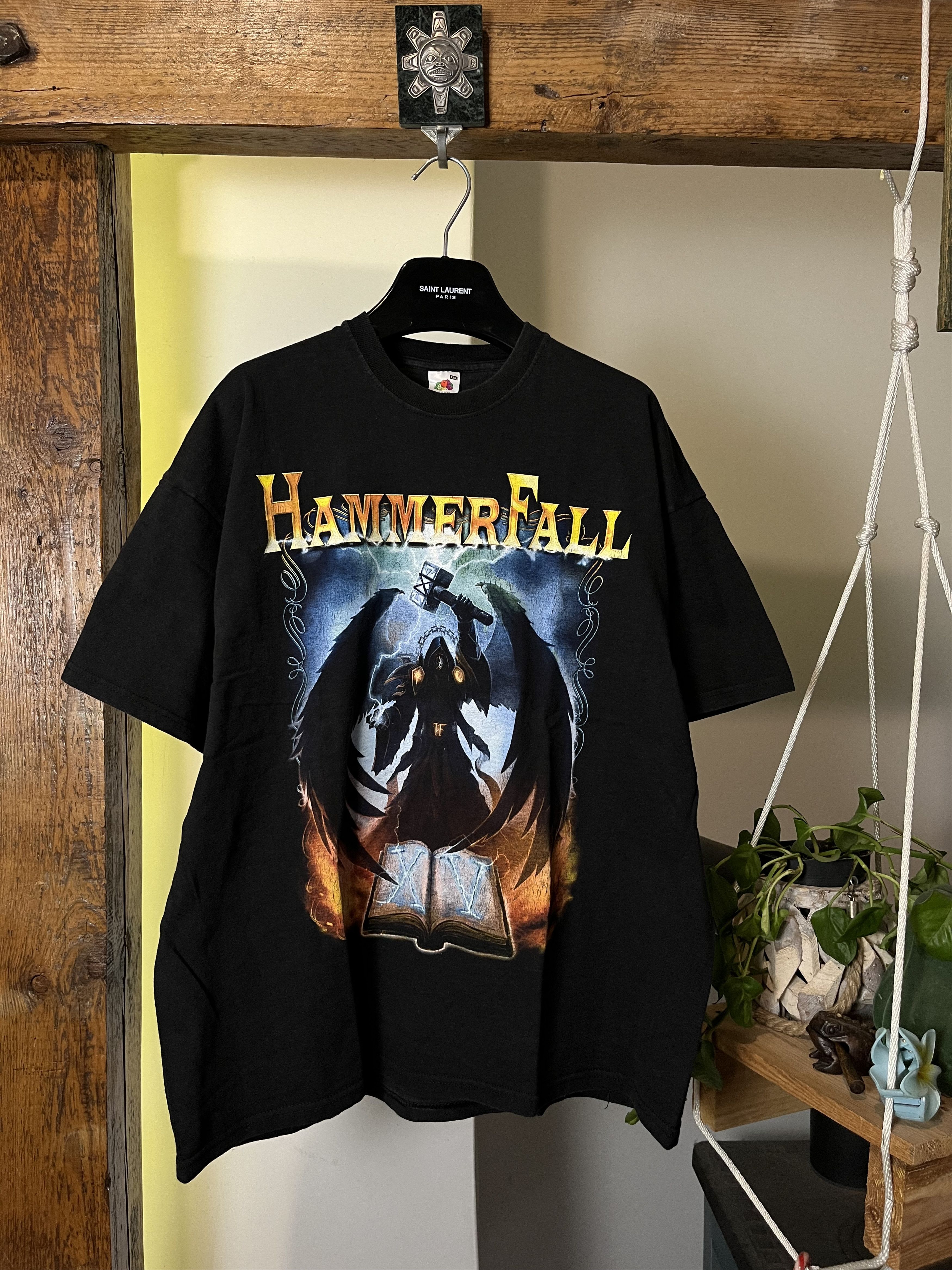 Band Tees × Vintage Vintage Hammerfall 15 Years Of Glory Rock Metal Size US XXL / EU 58 / 5 - 1 Thumbnail