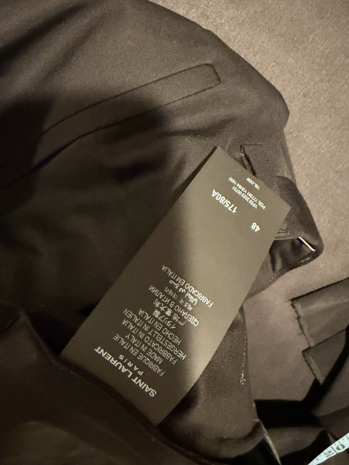 Saint Laurent Paris Saint laurent mens 2023 tuxedo dress pants. 48/32. $1290 Size US 32 / EU 48 - 9 Thumbnail
