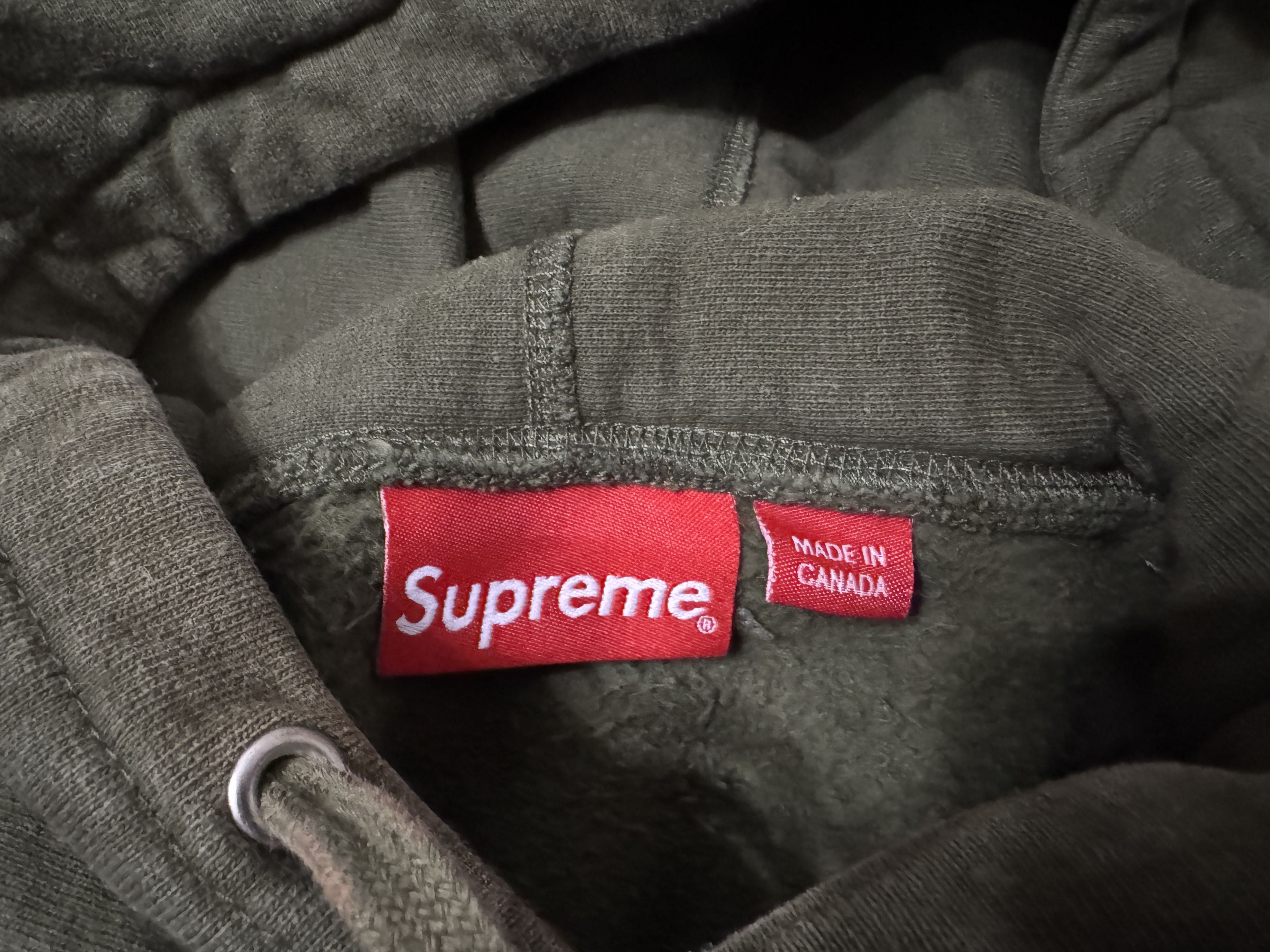 Supreme Supreme Tonal S Logo Hoodie Sweatshirt FW17 Dark Olive Green Size US M / EU 48-50 / 2 - 5 Thumbnail
