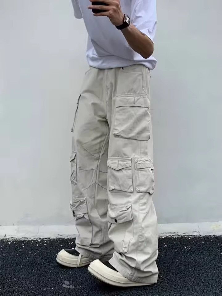 Other Green Cargo Multi Pocket Wide Leg Pants Size US 30 / EU 46 - 1 Thumbnail