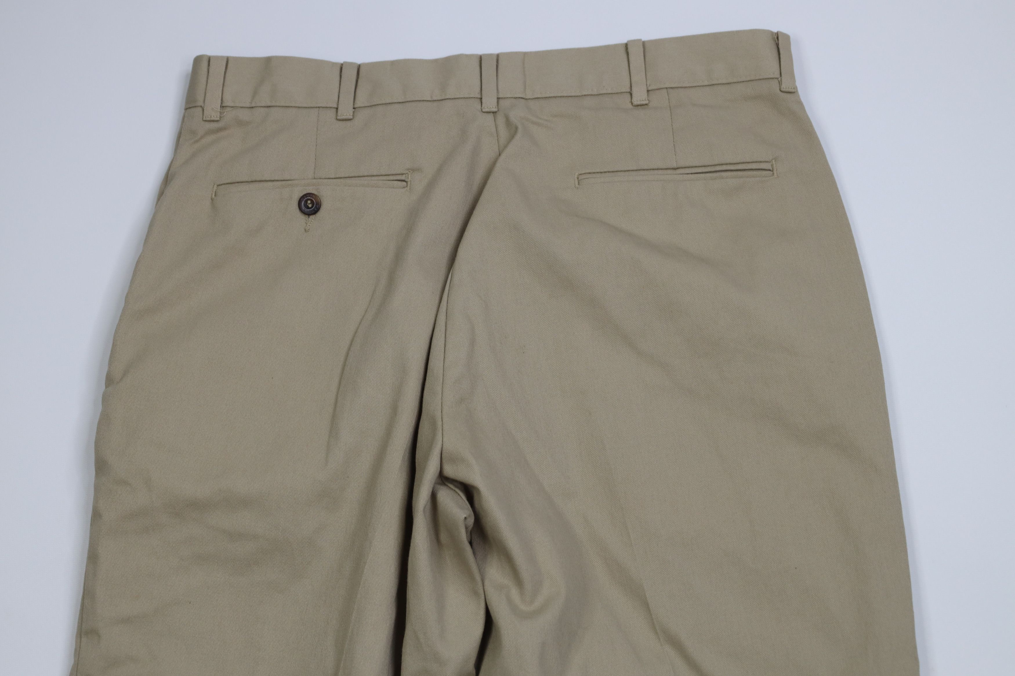 Vintage Vintage 70s Streetwear Wide Leg Chino Pants Beige Khaki Size US 34 / EU 50 - 11 Thumbnail
