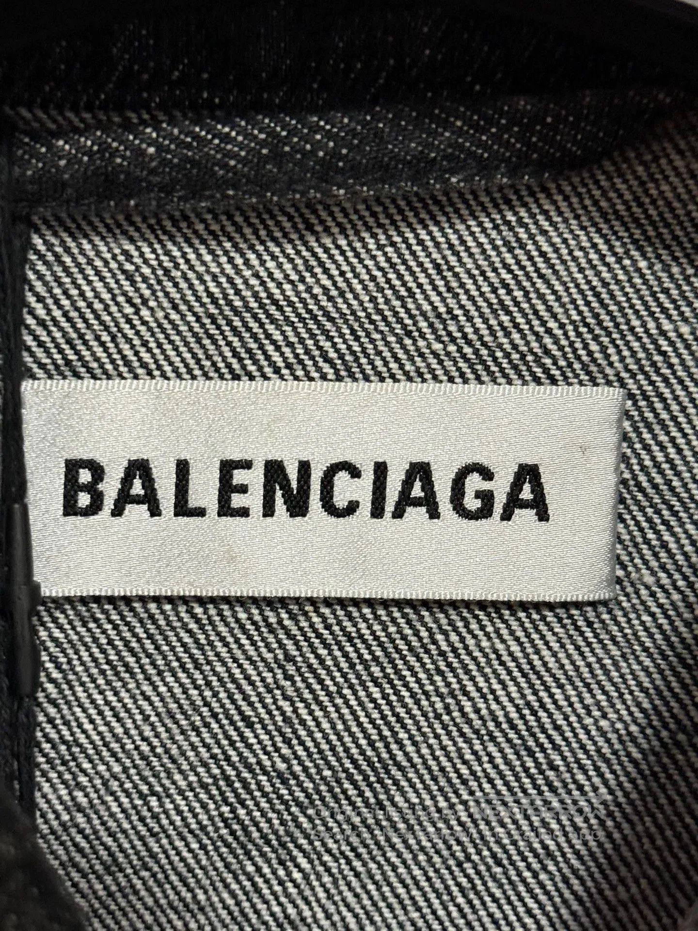 Balenciaga Balenciaga Ash Black Tie-Dye Denim Jacket. Size US XS / EU 42 / 0 - 4 Thumbnail