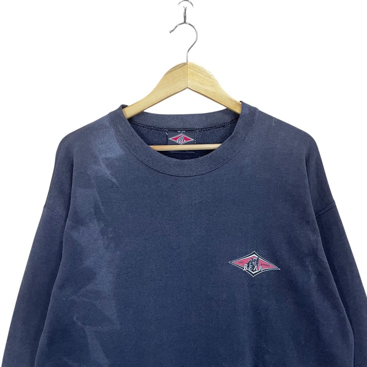 Japanese Brand Vintage Bear Surfboards Big Logo Crewneck Sweatshirt Size US L / EU 52-54 / 3 - 9 Thumbnail