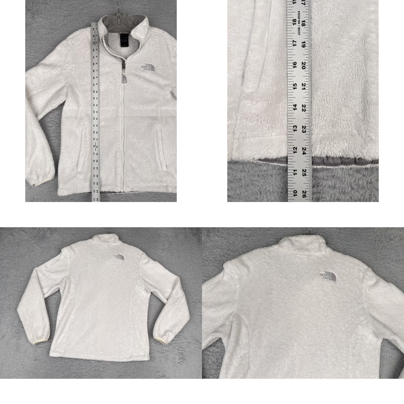 The North Face The North Face Jacket Womens Medium White Soft Fleece Full Zip Mock Neck Size M / US 6-8 / IT 42-44 - 9 Thumbnail