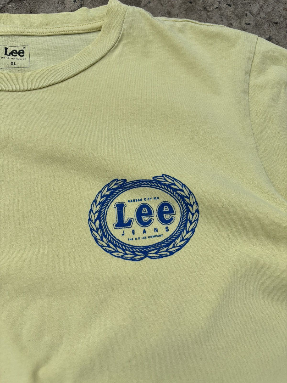 Japanese Brand × Lee Lee Emblem Printed Tee Size US XL / EU 56 / 4 - 4 Thumbnail