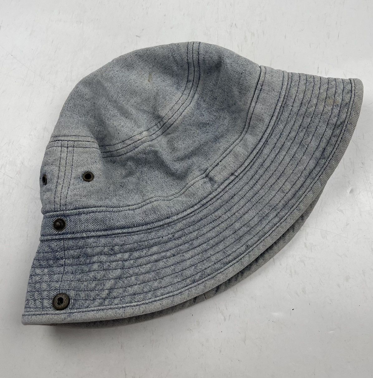 Japanese Brand × Seditionaries distressed denim bucket hat tc17 Size ONE SIZE - 2 Thumbnail