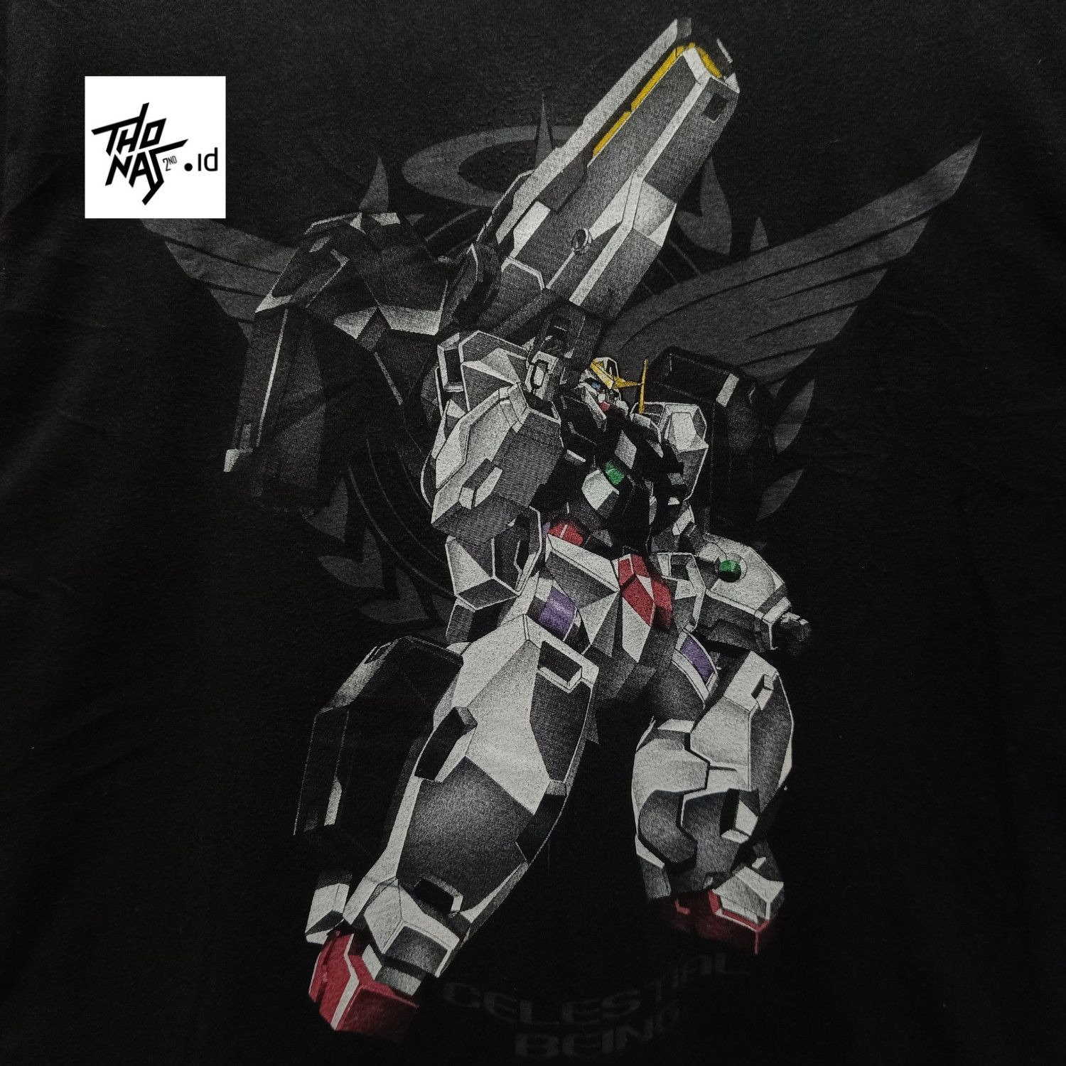 Anime Rare Vintage Gundam 00 Celestial Being Anime Manga Mecha Size US L / EU 52-54 / 3 - 1 Thumbnail