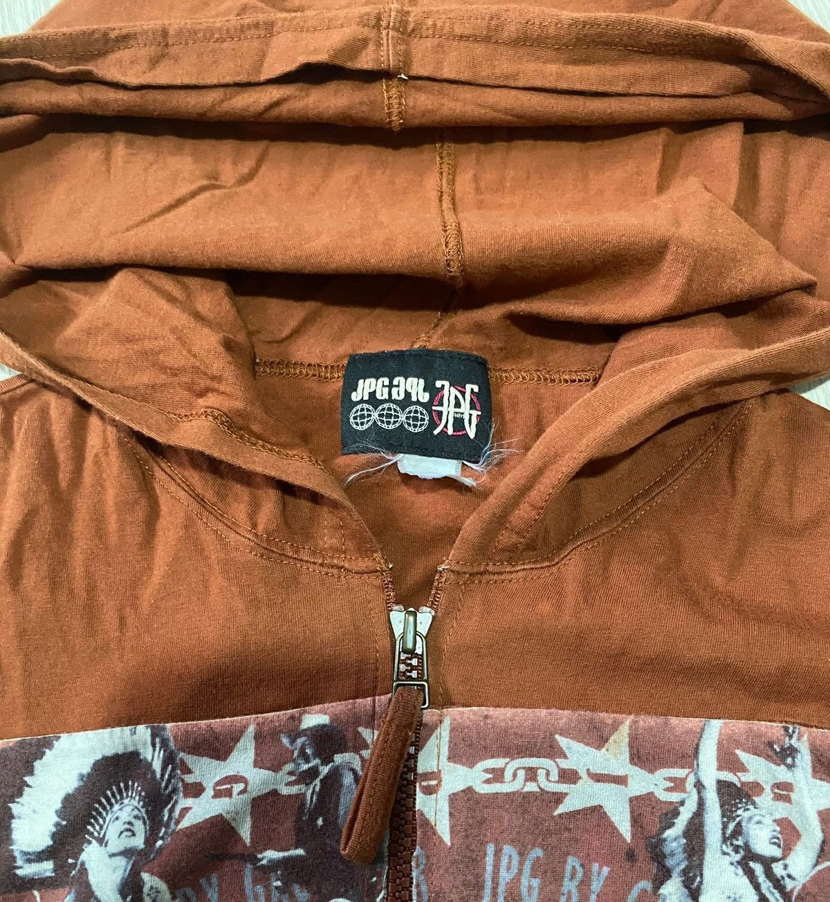 Jean Paul Gaultier GRAILED! Vtg JPG Western Sexy Cowboy Hoodie Zipper Size US M / EU 48-50 / 2 - 9 Thumbnail