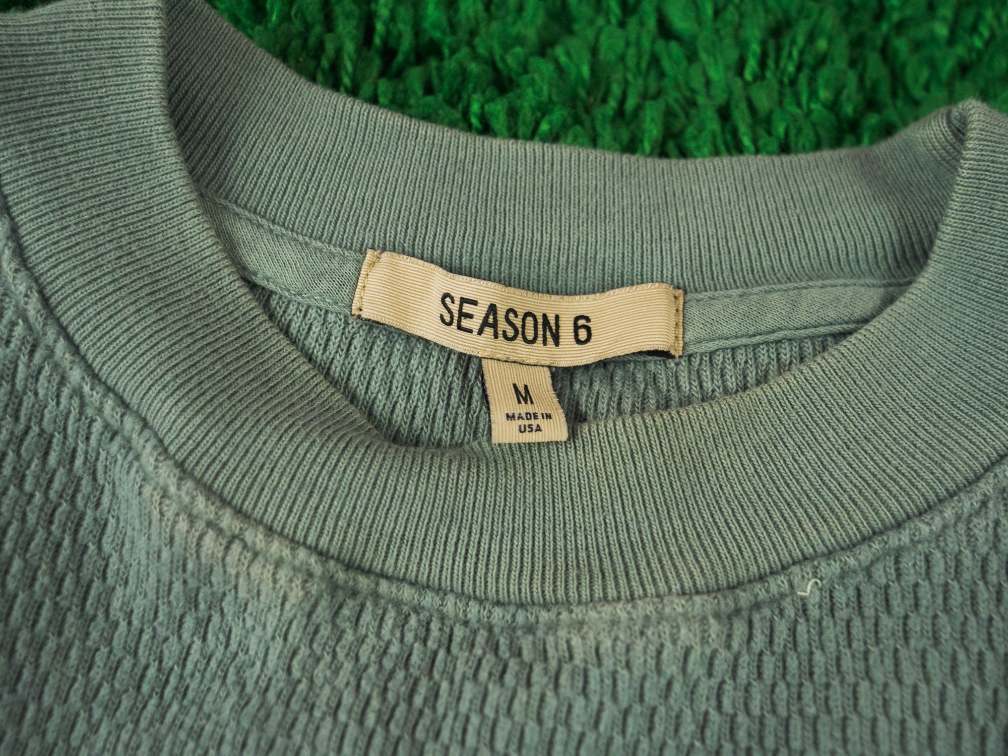 Yeezy YEEZY Season 6 Printed Thermal Knit Graphic Crop Top Knitted Size M / US 6-8 / IT 42-44 - 8 Thumbnail