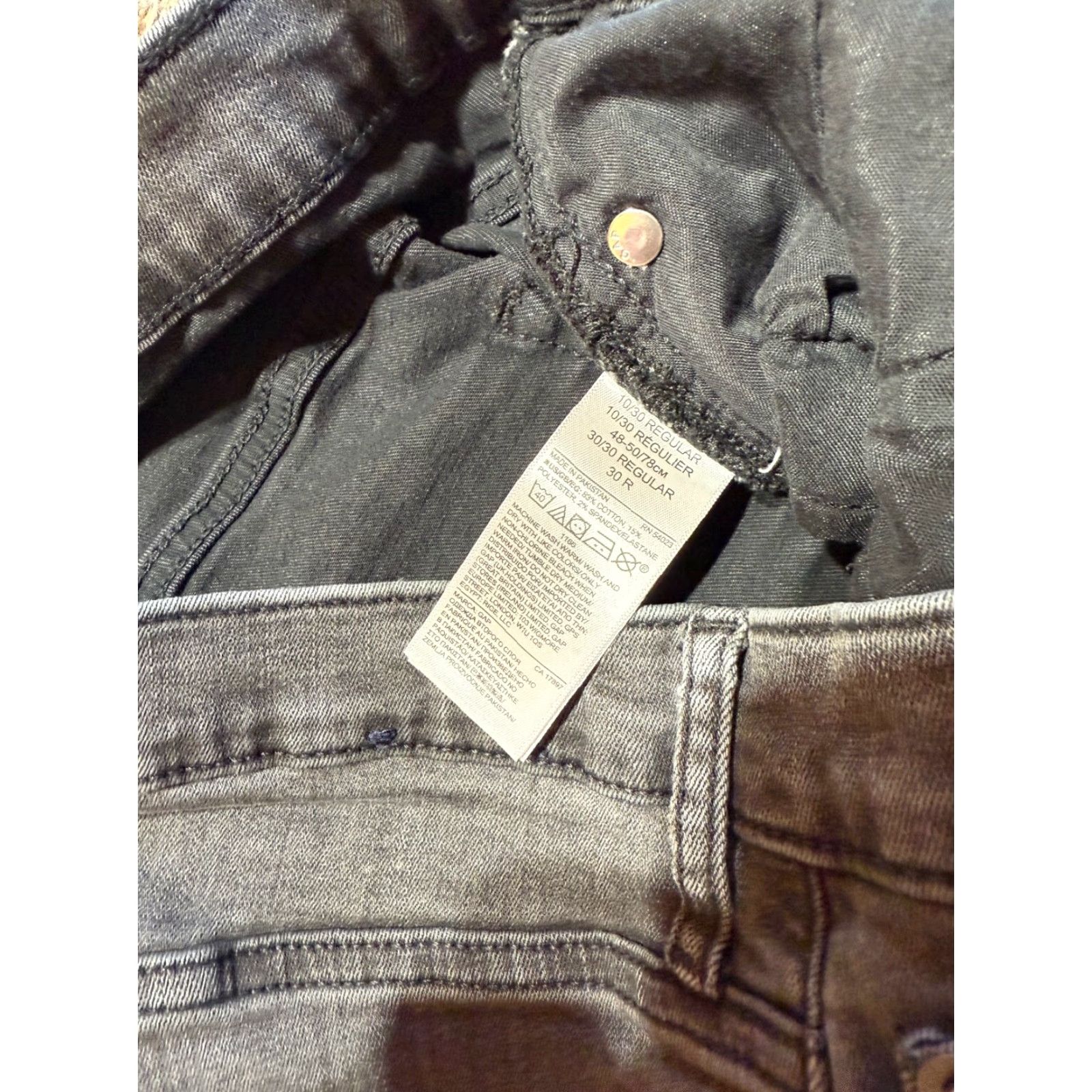 Gap Gap Jeans Legging Women Slim Denim Ankle Charcoal Gray Size 30 2072 Women Size 30" / US 8 / IT 44 - 3 Thumbnail