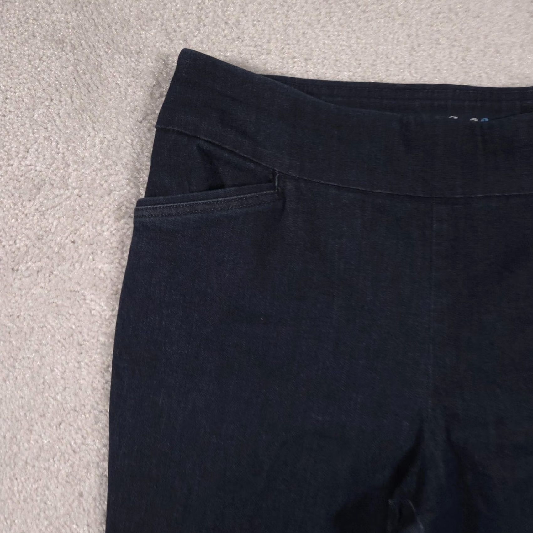 Croft & Barrow Croft & Barrow Pants Womens 12 Effortless Stretch Denim Pull On Straight Leg Size 34" / US 12 / IT 48 - 3 Thumbnail