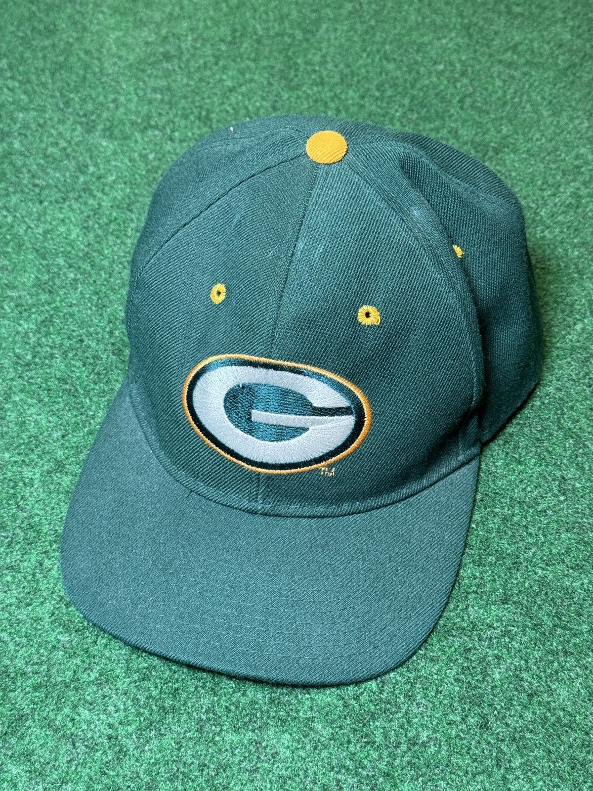 Logo Athletic × Vintage Vintage 90s Green Bay Packers Logo Athletic Fitted 7 5/8 Hat Size ONE SIZE - 1 Thumbnail