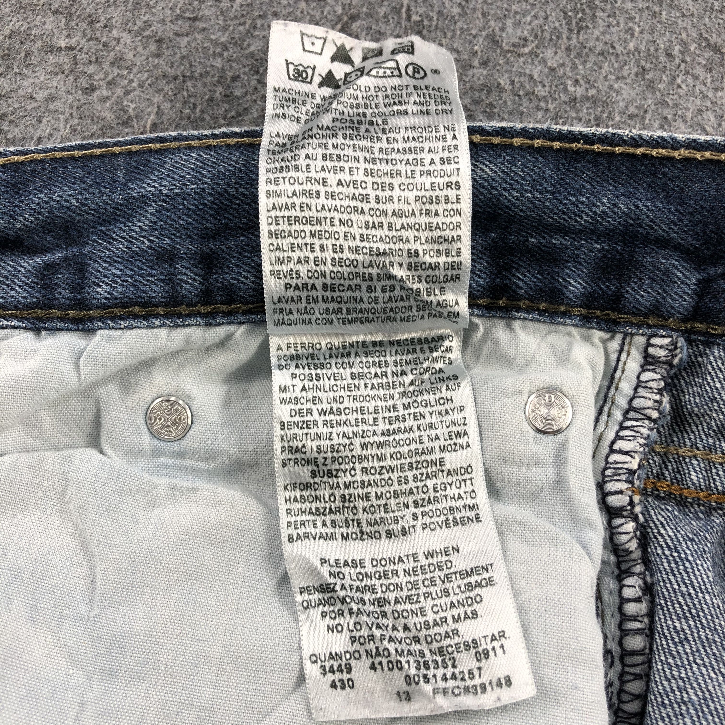 Levi's Vintage Blue Wash Levis 514 Jeans-J2123 Size US 34 / EU 50 - 11 Thumbnail