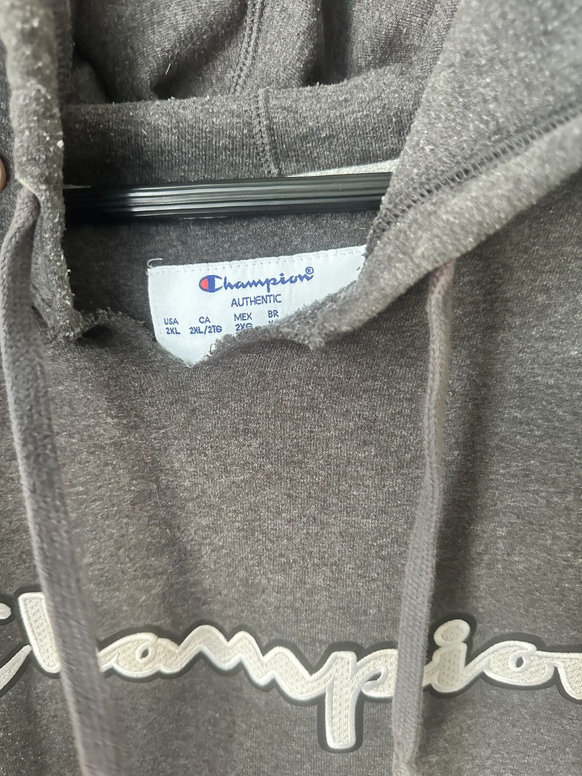 Champion Distressed Vampire Bite Champion Hoodie Size US XXL / EU 58 / 5 - 5 Thumbnail