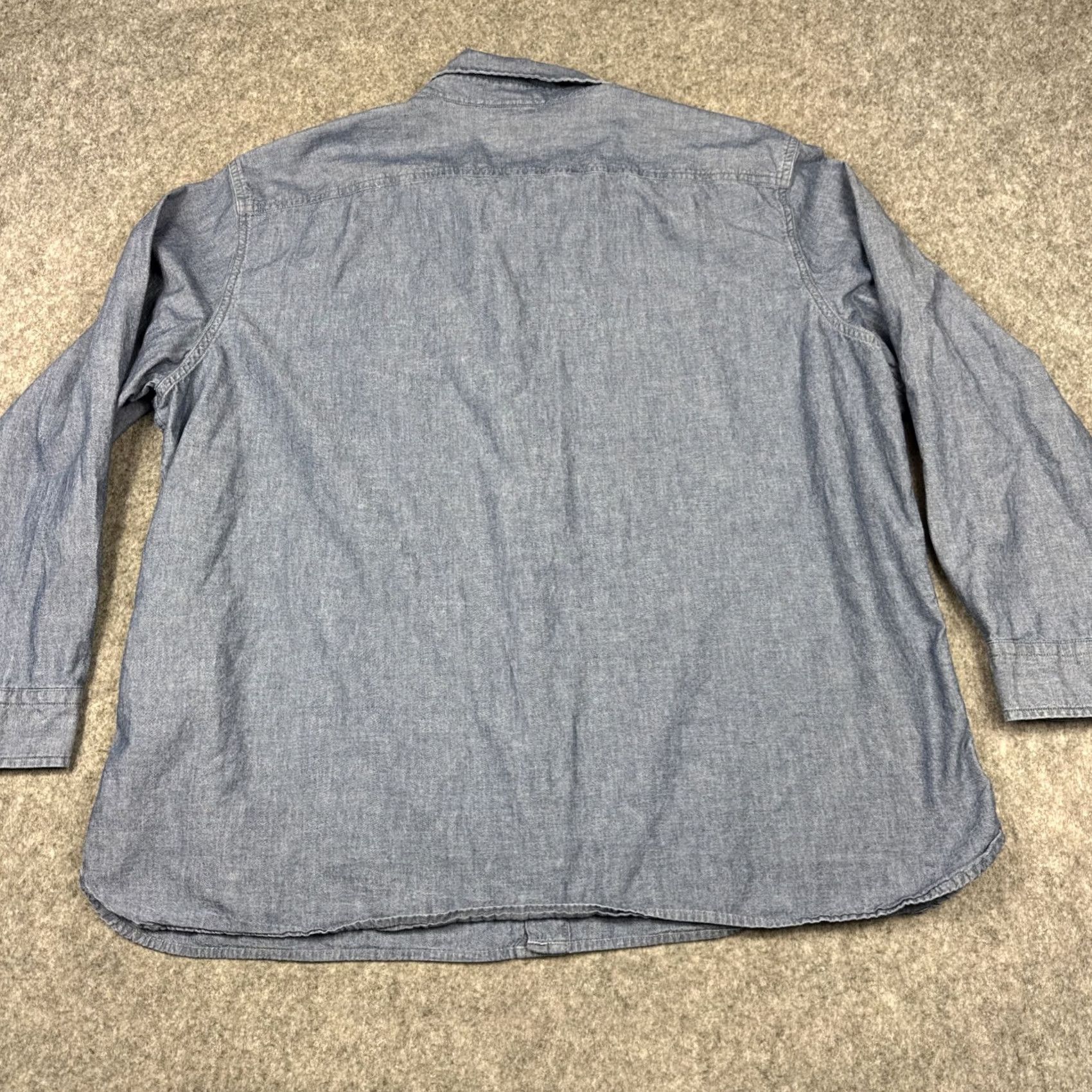 Levi's Levi Strauss Jackson Worker Denim Shirt Mens Relaxed Fit Size XXL Blue Chambray Size US XXL / EU 58 / 5 - 5 Thumbnail