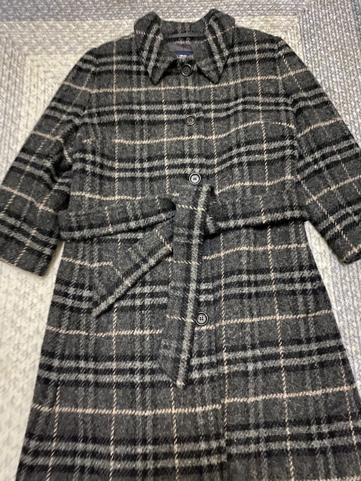 Burberry BURBERRY LONDON WOOL PLAID BELTED COAT Size M / US 6-8 / IT 42-44 - 3 Thumbnail