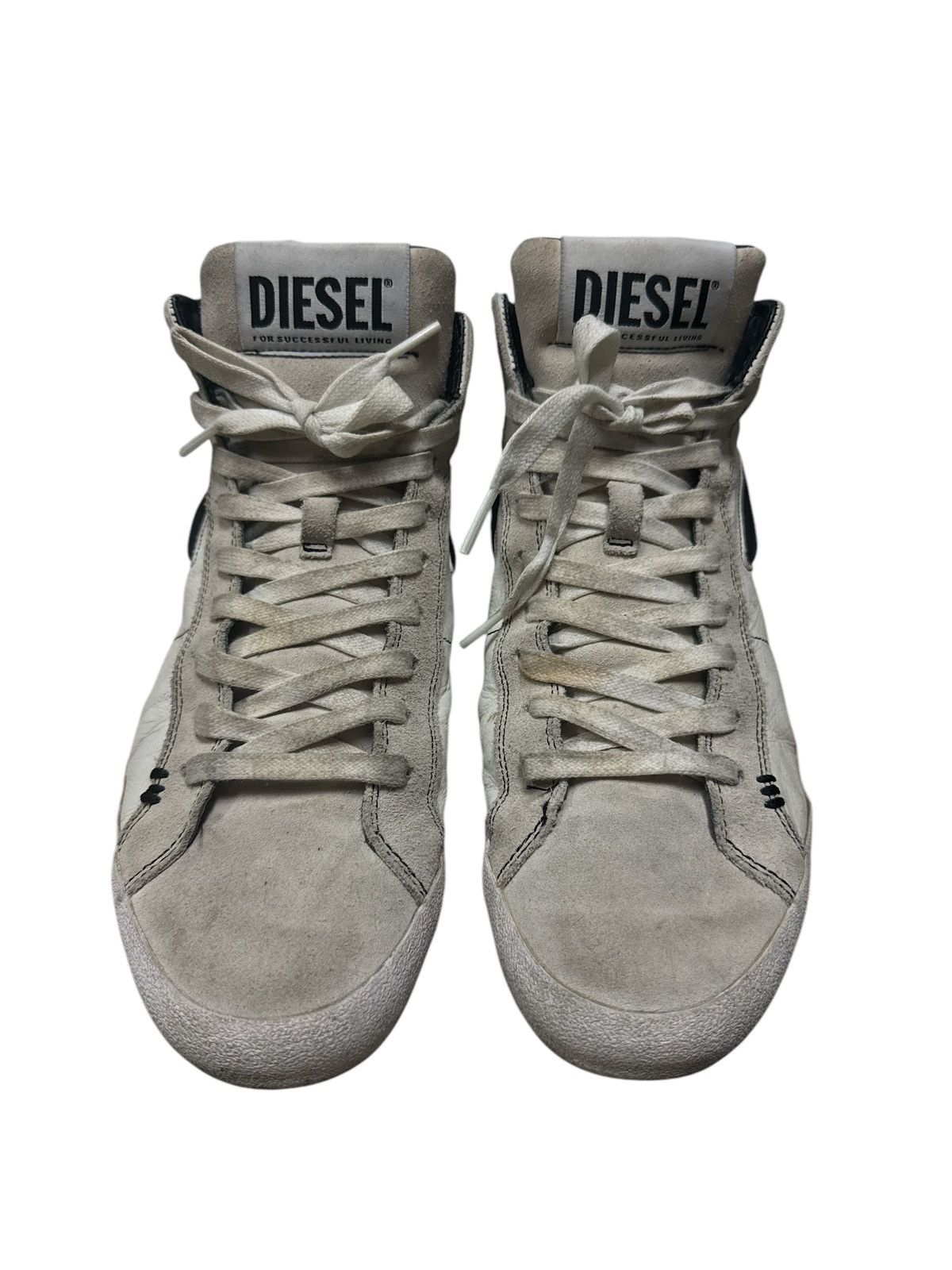 Diesel DIESEL LEATHER HI-TOP SHOES SKATEBOARDING Size US 10 / EU 43 - 2 Thumbnail