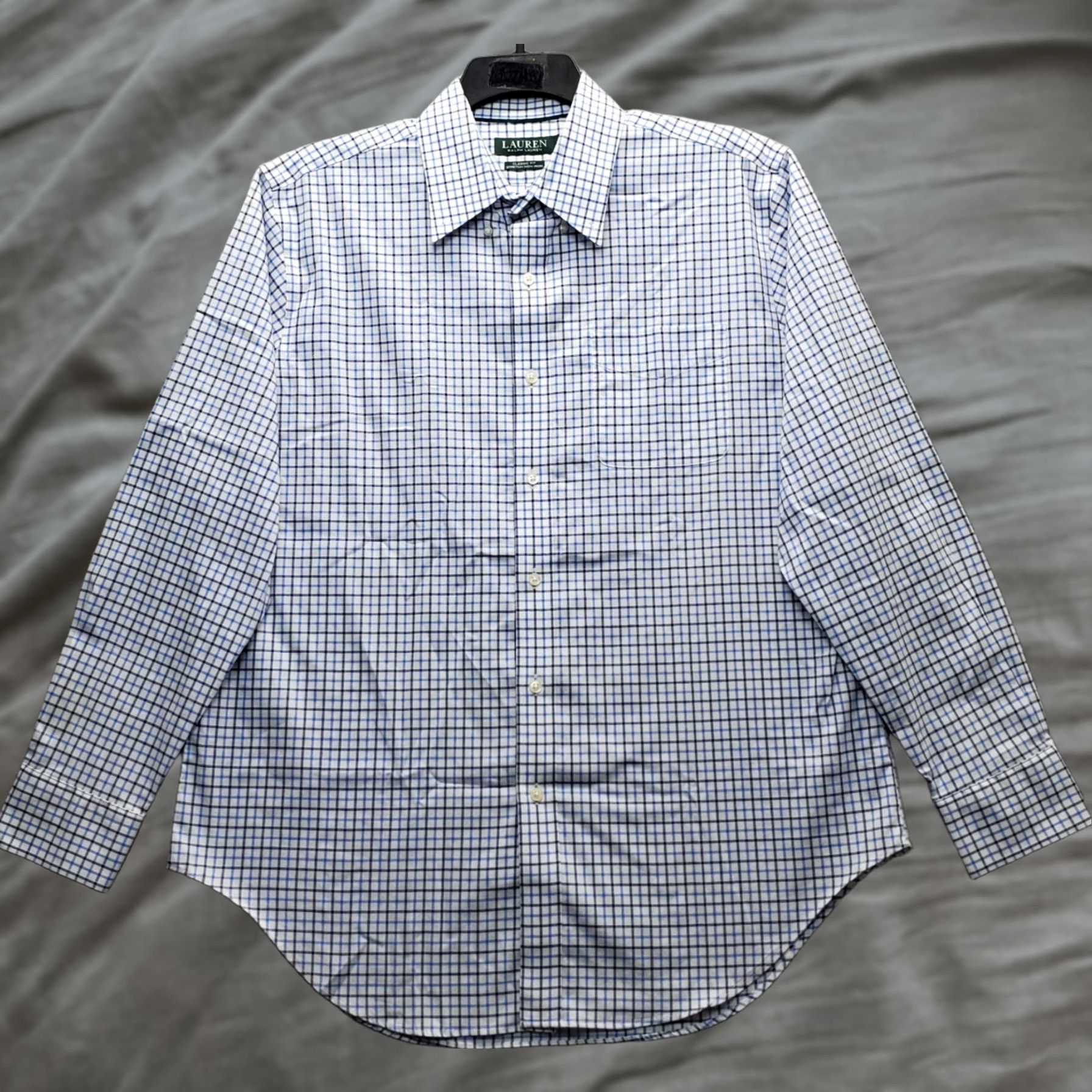 Ralph Lauren Lauren Ralph Lauren Dress Shirt Mens 16.5 Multicolor Plaid Classic Stretch Non-Iron Shirt Mens XS-XL? Size 46R - 1 Thumbnail