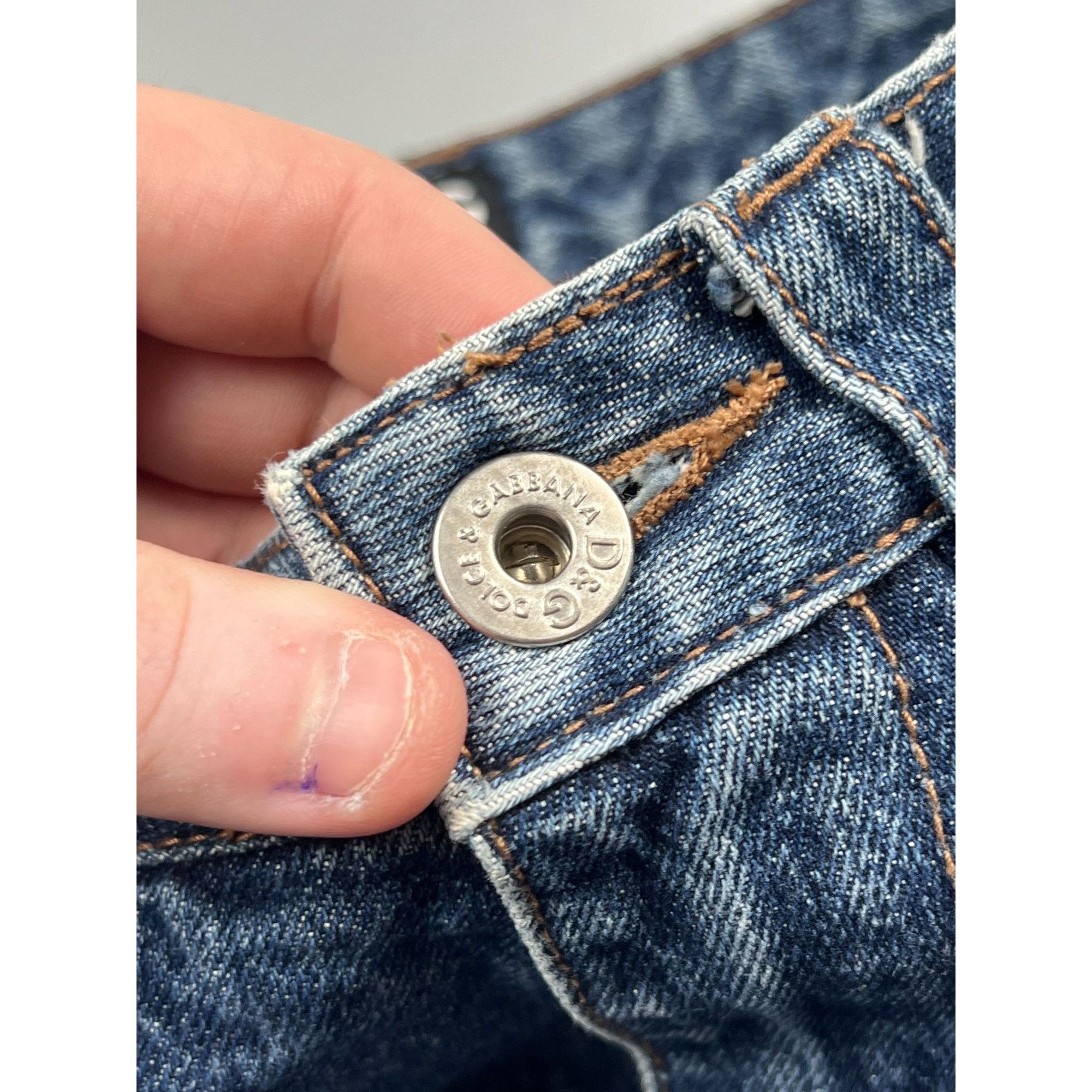 Dolce & Gabbana Dolce & Gabbana 6-Pocket Design Denim Jeans Pants (Y0840) Size 27" / US 4 / IT 40 - 5 Thumbnail