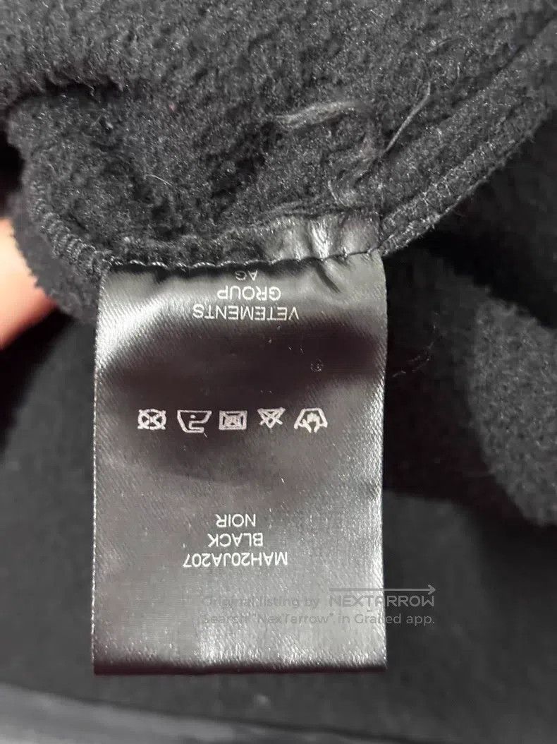 Vetements VETEMENTS Zip-Up Fleece Jacket - Black Size US S / EU 44-46 / 1 - 6 Thumbnail