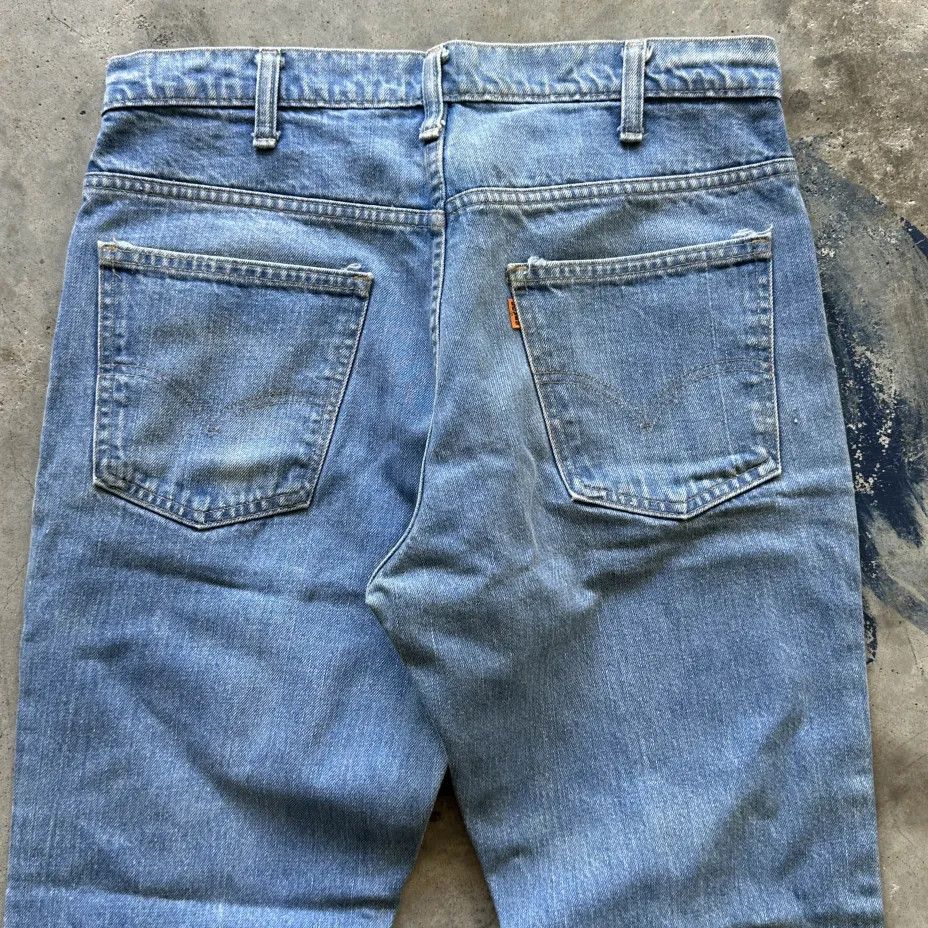 Levi's Vintage 70s Levi's Orange Tab 646 Flared Bellbottom Jeans Size US 32 / EU 48 - 2 Thumbnail
