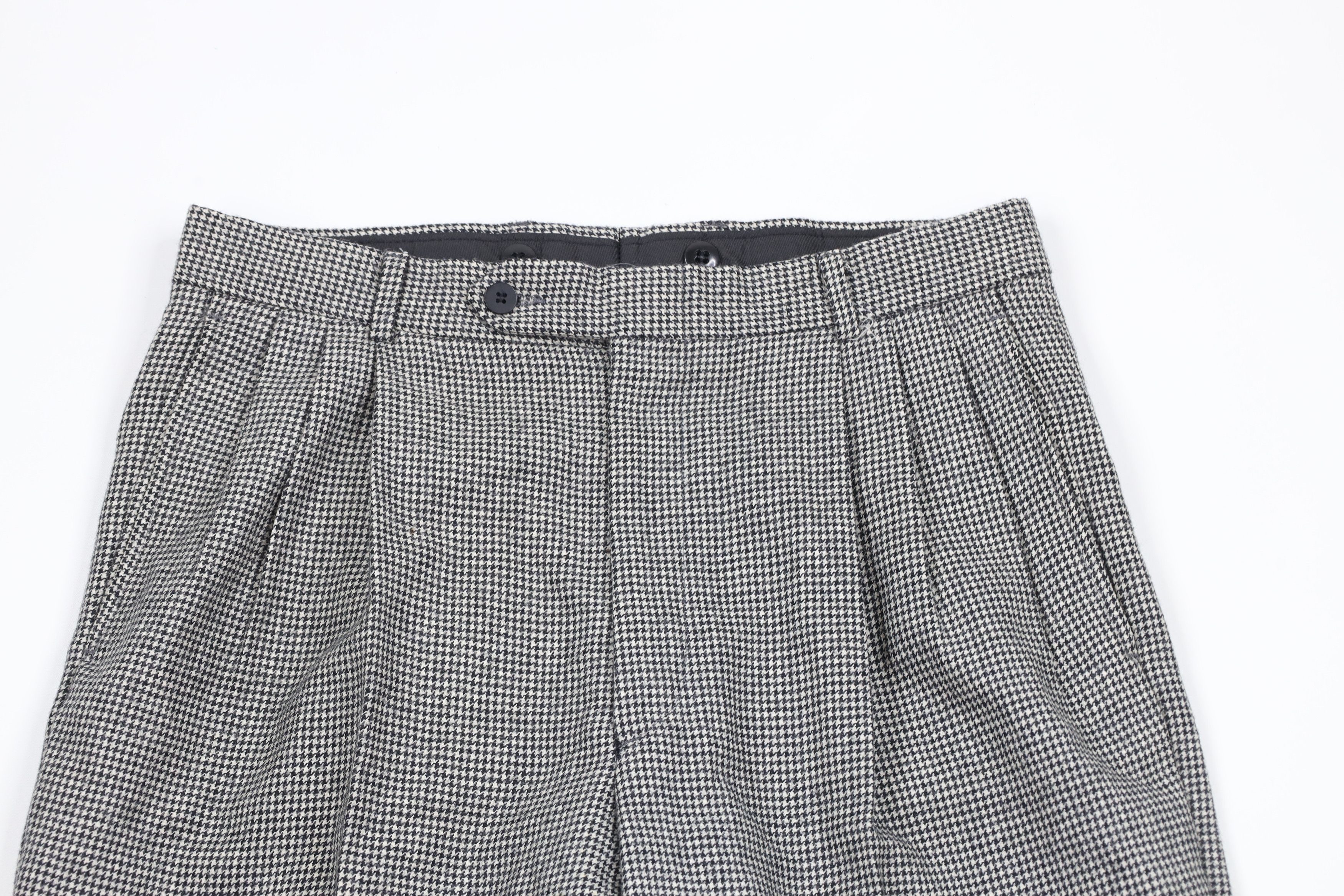 Vintage Vintage 90s Streetwear Houndstooth Cuffed Chino Pants Size US 32 / EU 48 - 2 Thumbnail