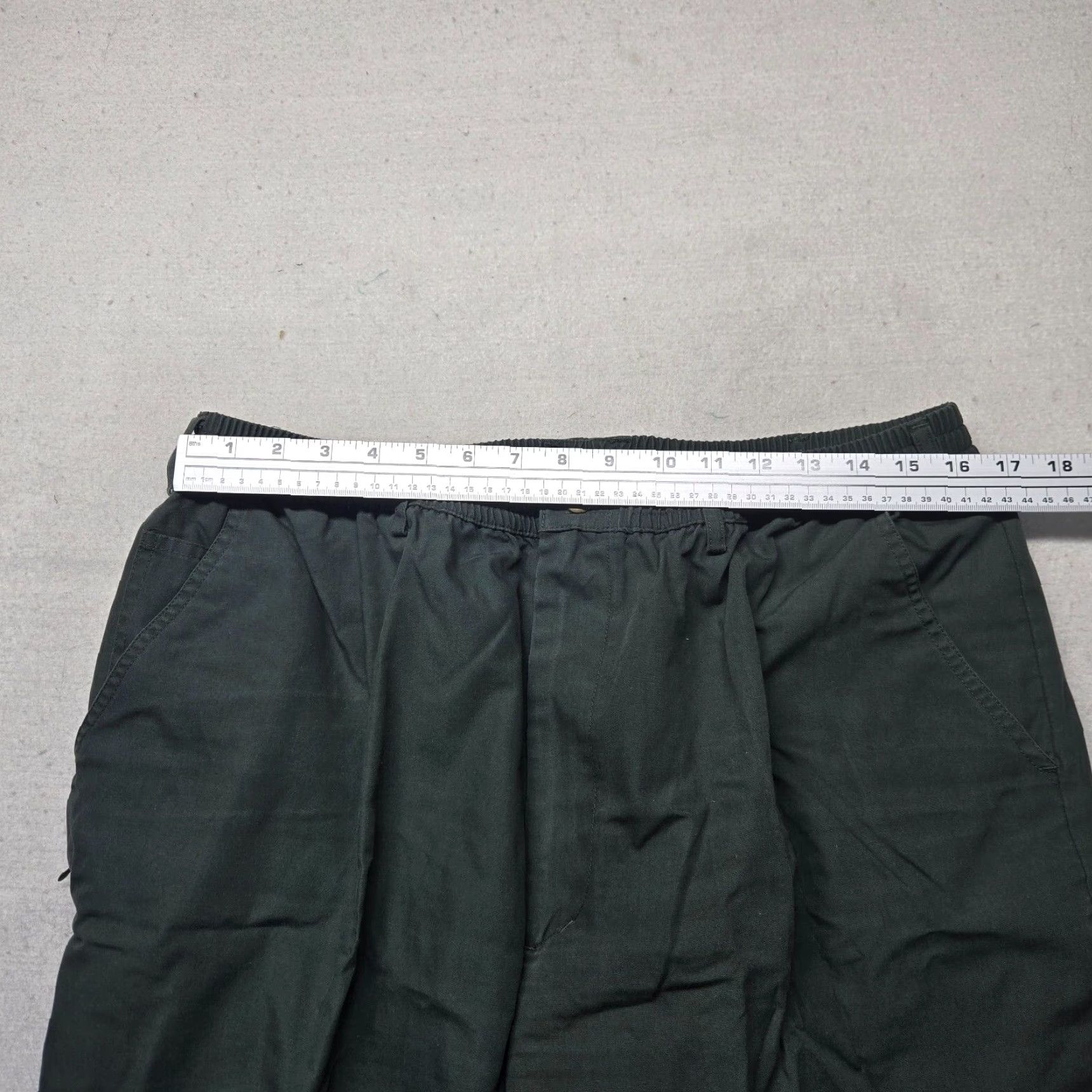 Camel VINTAGE Caribbean Joe Dress Pants Men's 42 Green Rayon-Blend Pleated Cuffed Front Zip 30" Inseam Adult Mens Pants Size US 42 / EU 58 - 5 Thumbnail
