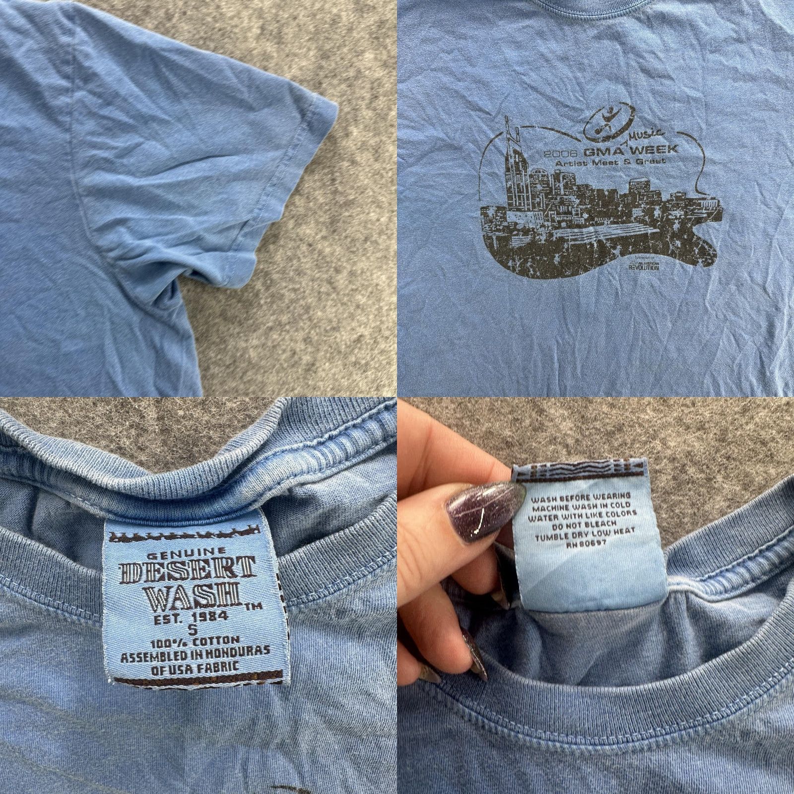 Vintage GMA Week 2006 Shirt Mens Small Blue Nashville Event Graphic Artist Meet & Greet Size US S / EU 44-46 / 1 - 8 Thumbnail