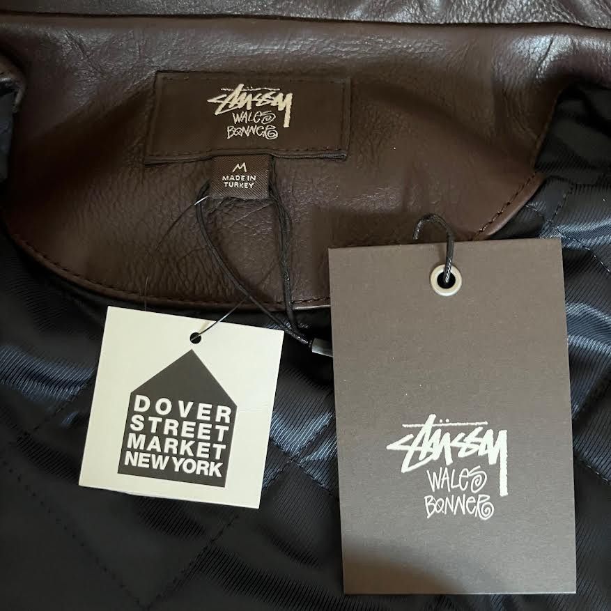Stussy Stussy Wales Bonner Leather Varsity Jacket & Collab Dustbag Size US M / EU 48-50 / 2 - 5 Thumbnail