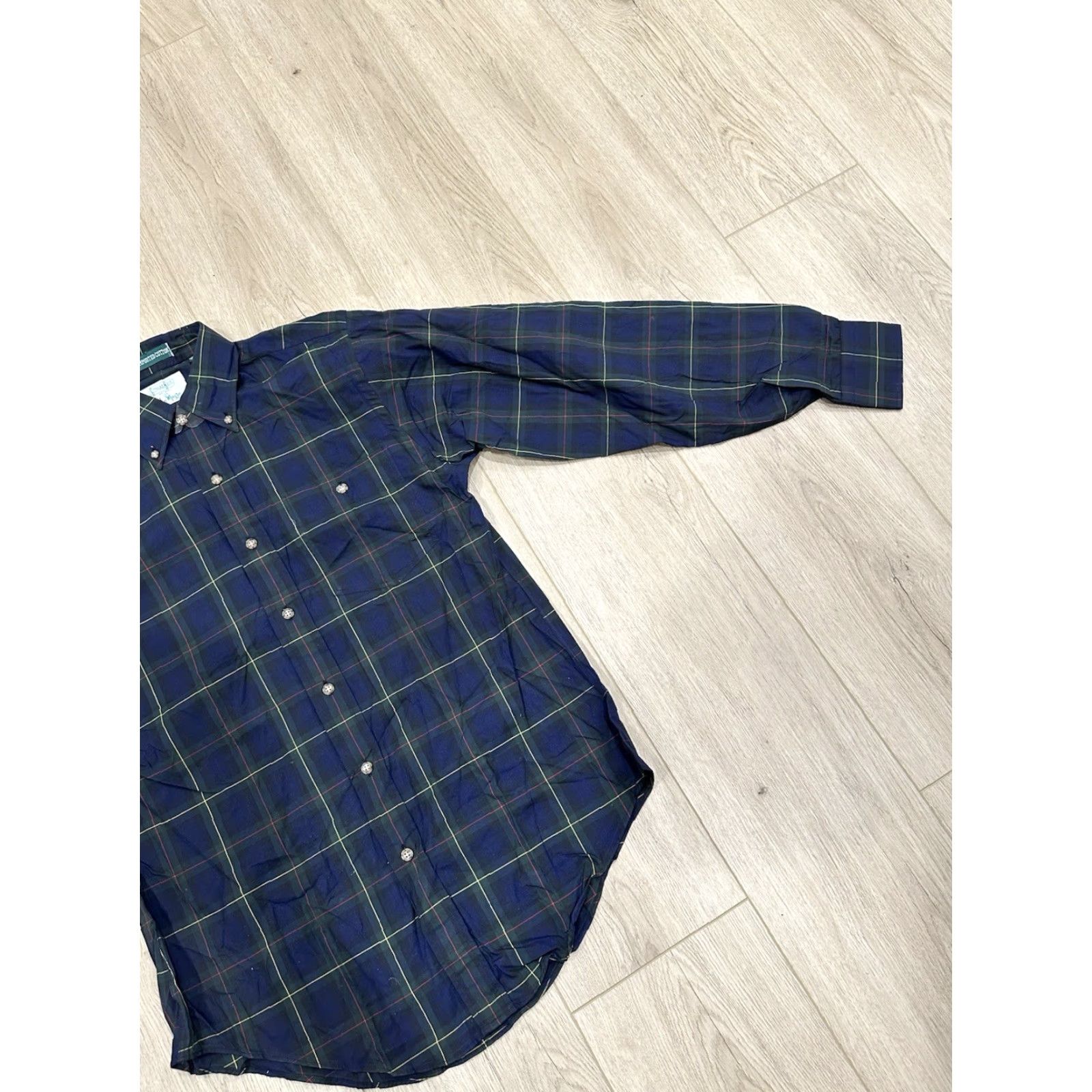 Vintage Gitman Bros For John Mazzo Mens Long Sleeve Tartan Plaid Size S Made In USA NWOT Size US S / EU 44-46 / 1 - 2 Thumbnail